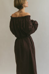 Bernice Dress - Dark Brown