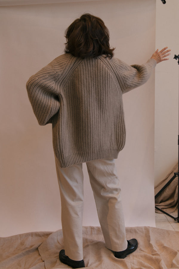 Juno Knit Cardigan - Taupe