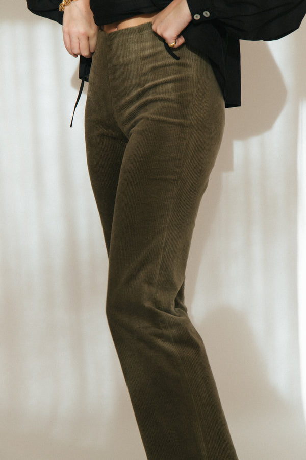 Barrie Corduroy Pant - Olive